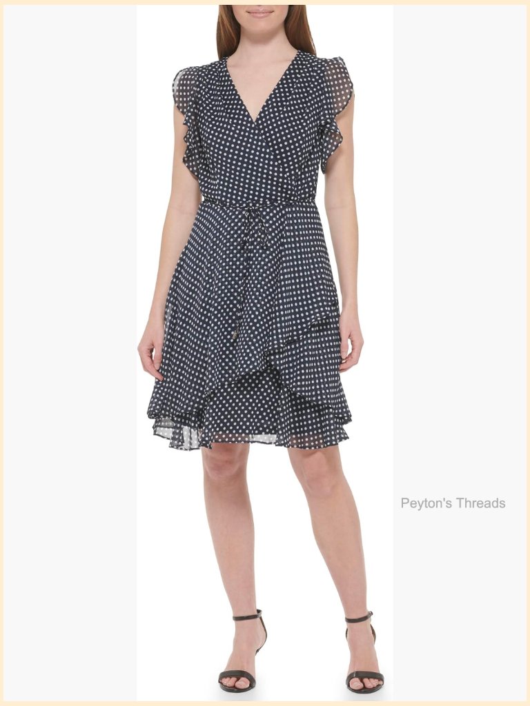 Sleeveless Surplice Neck Chiffon Belted Midi Dress